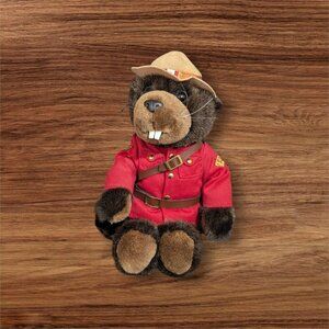 Bucky Beaver Stuffed Animal House Soft‎ Toy Canadian Mountie RMCP Canada  10"